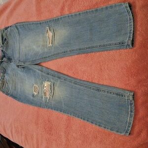 Cat & Jack Light Blue Stretch Jeans. Size 12 (Fit 10)